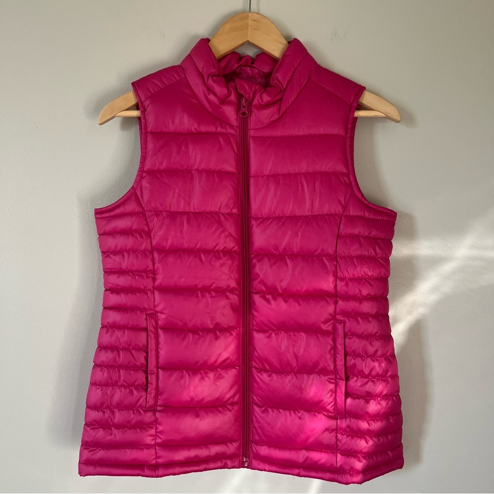 Old Navy Girl's XL(14) Pink Frost Free Puffer Vest